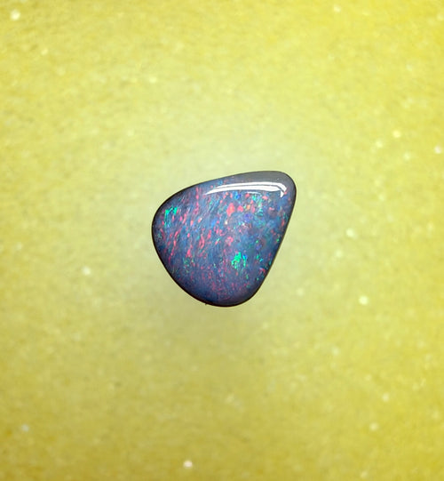 A1072 - Pink and blue soft drop cut boulder opal