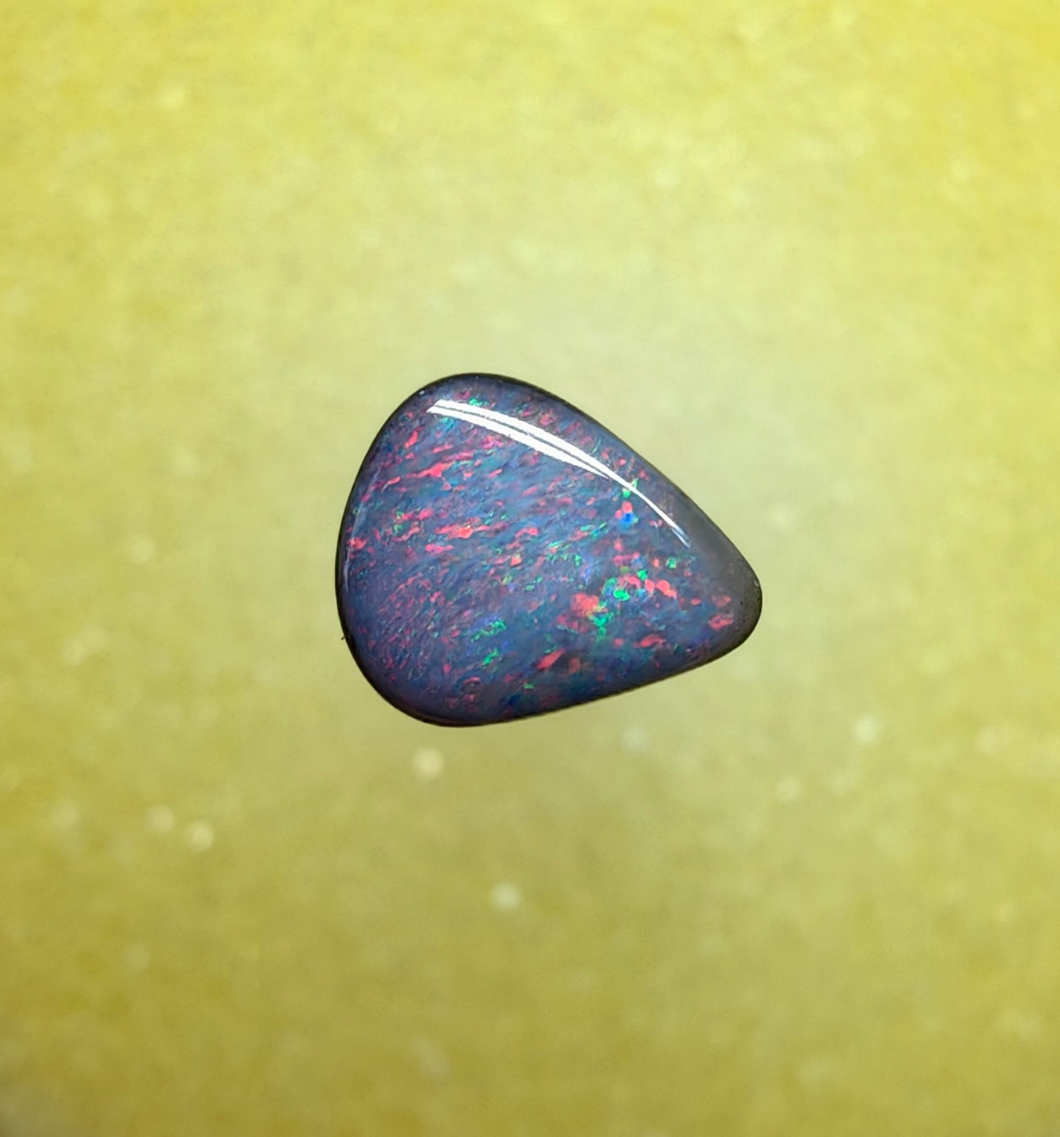A1072 - Pink and blue soft drop cut boulder opal