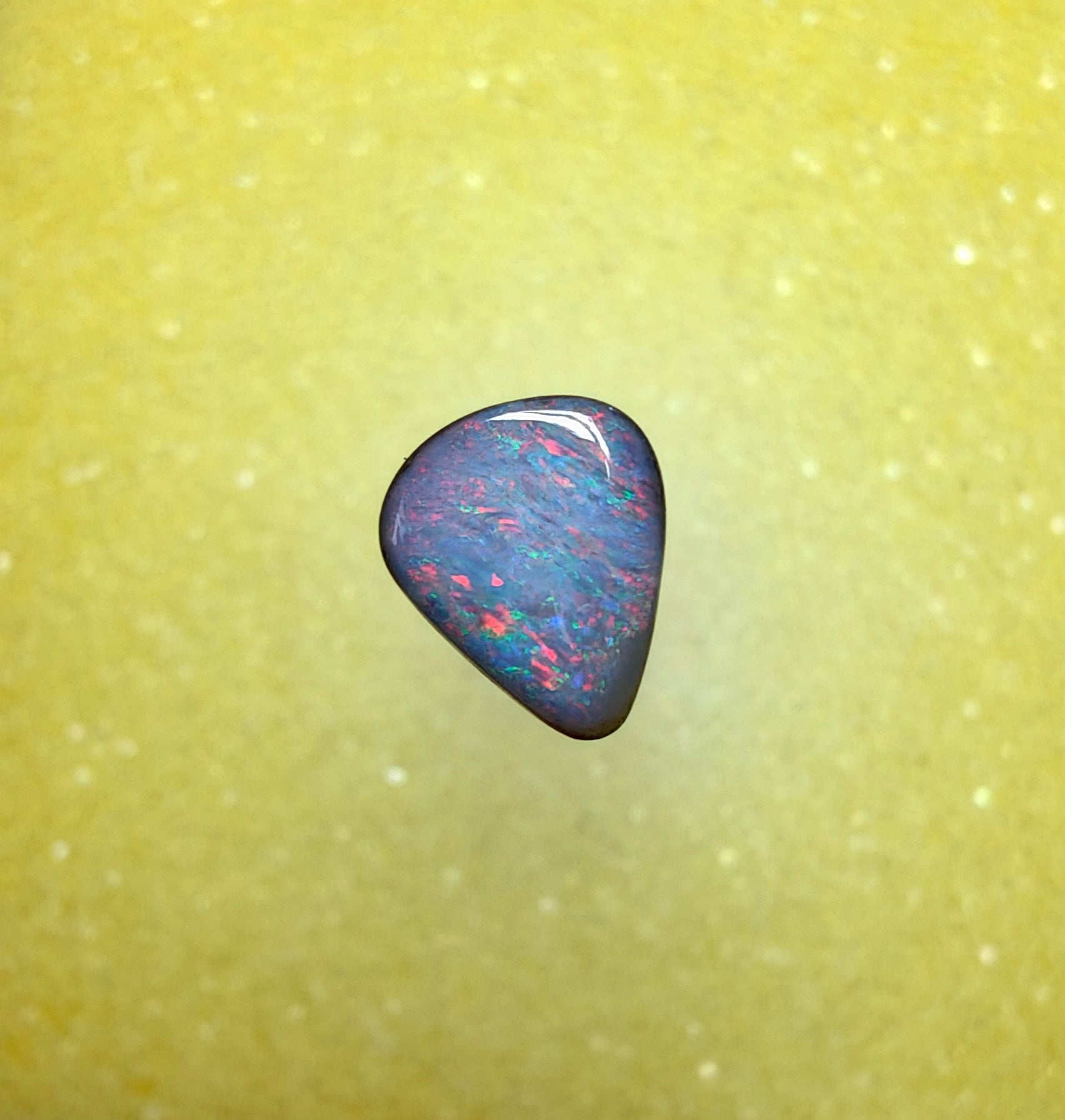 A1072 - Pink and blue soft drop cut boulder opal