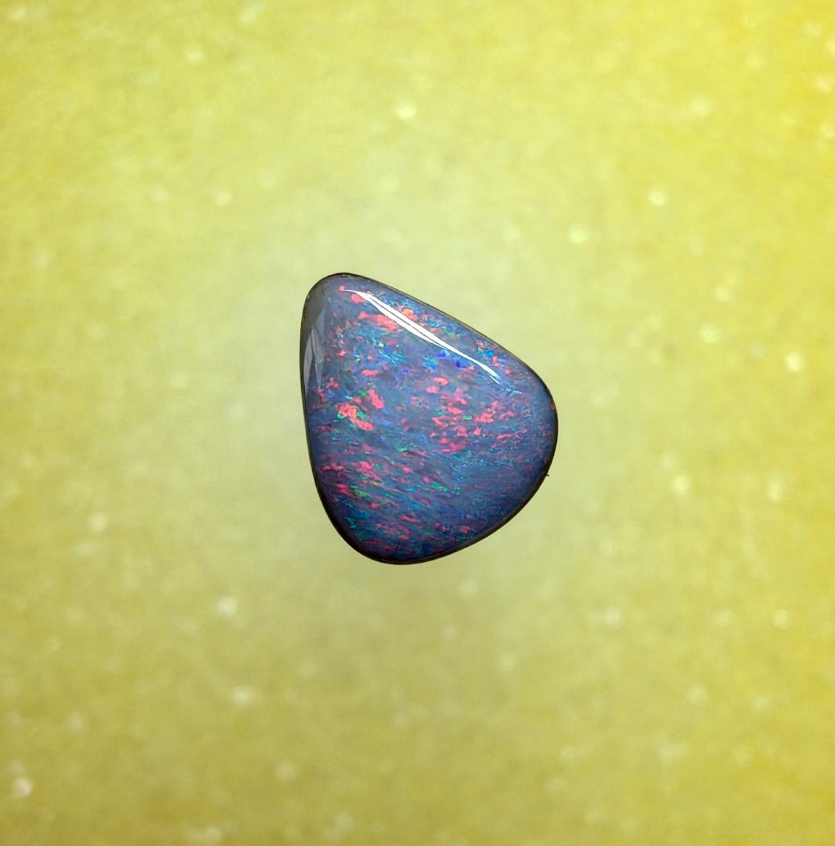 A1072 - Pink and blue soft drop cut boulder opal