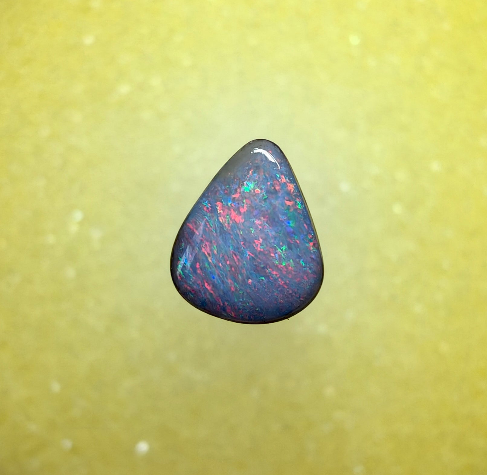 A1072 - Pink and blue soft drop cut boulder opal