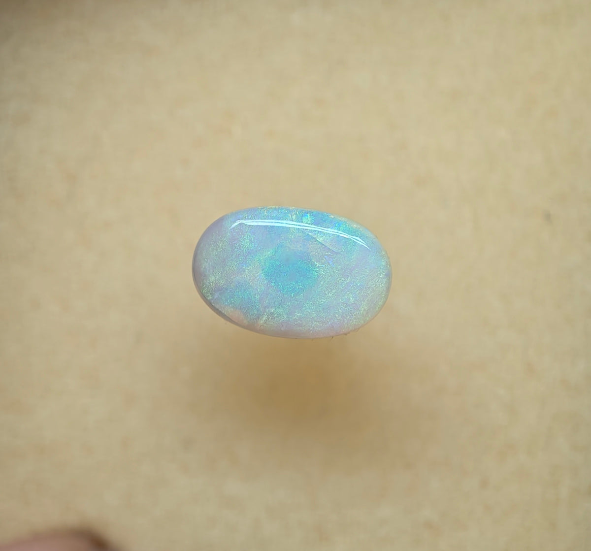 A1080 - Mossy green blue ring stone