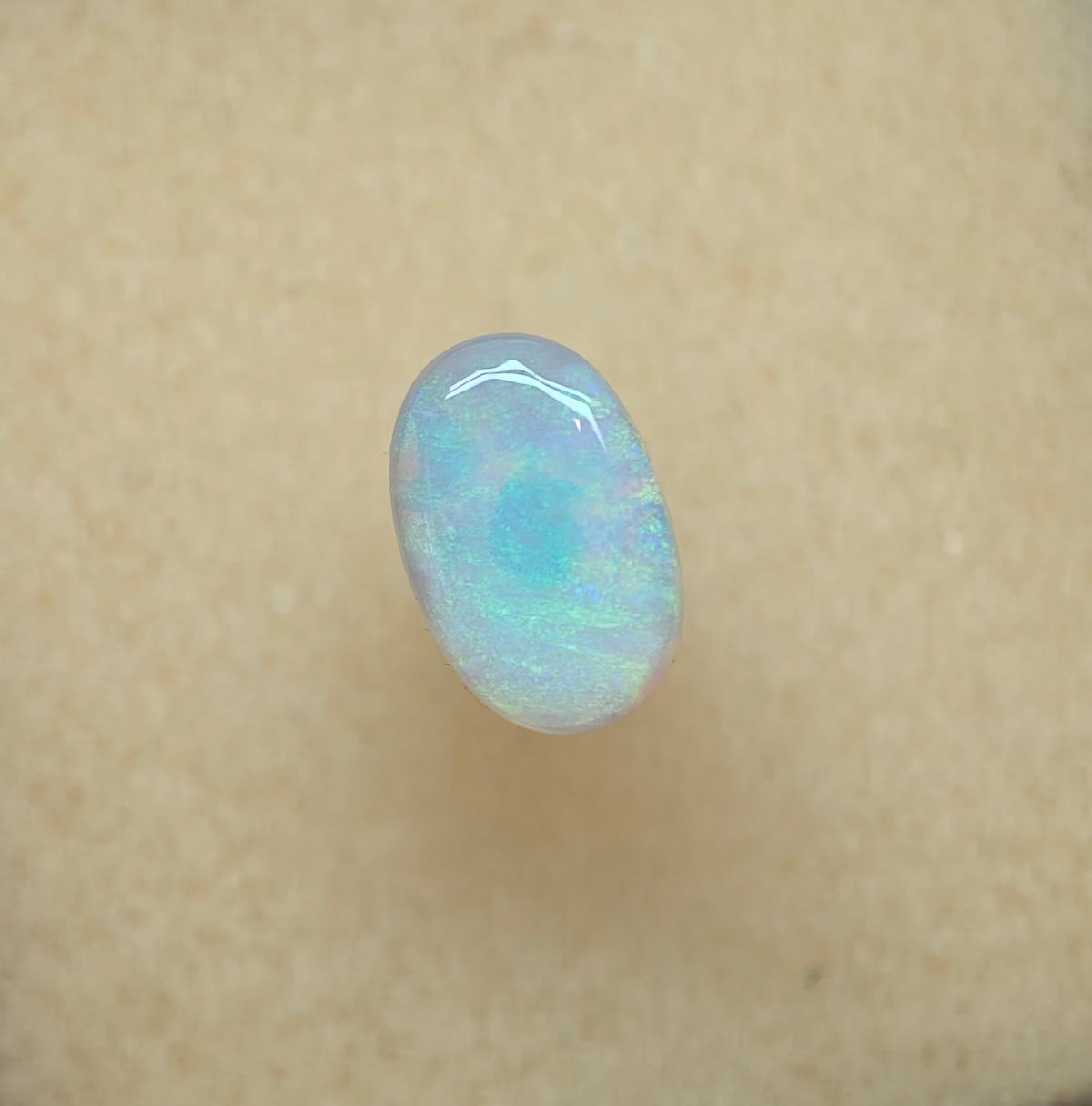 A1080 - Mossy green blue ring stone