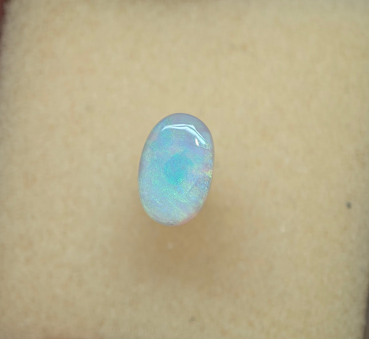 A1080 - Mossy green blue ring stone