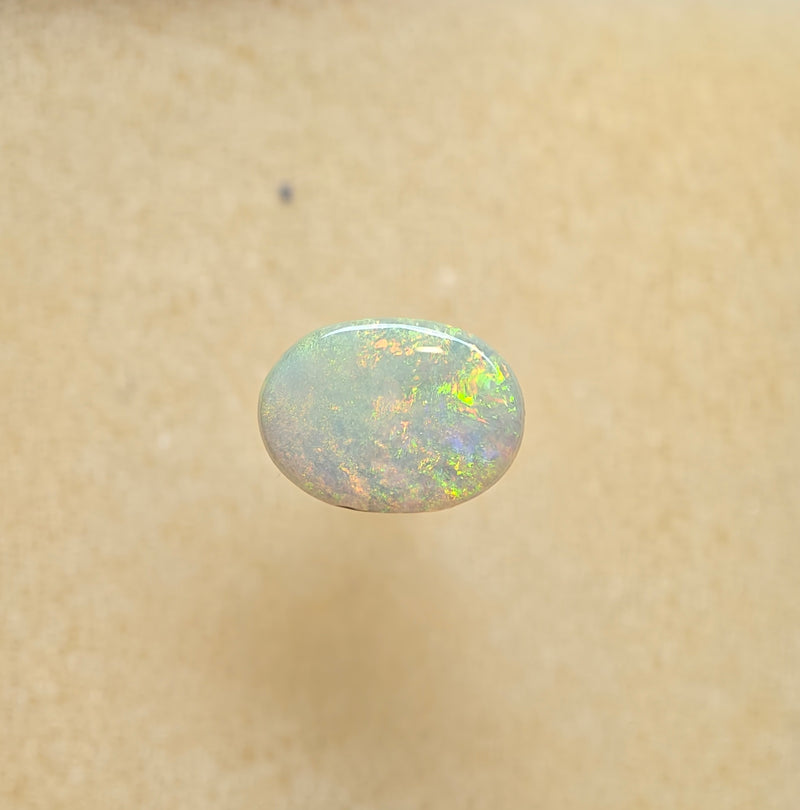 A1089 - Dark mossy pattern oval cut