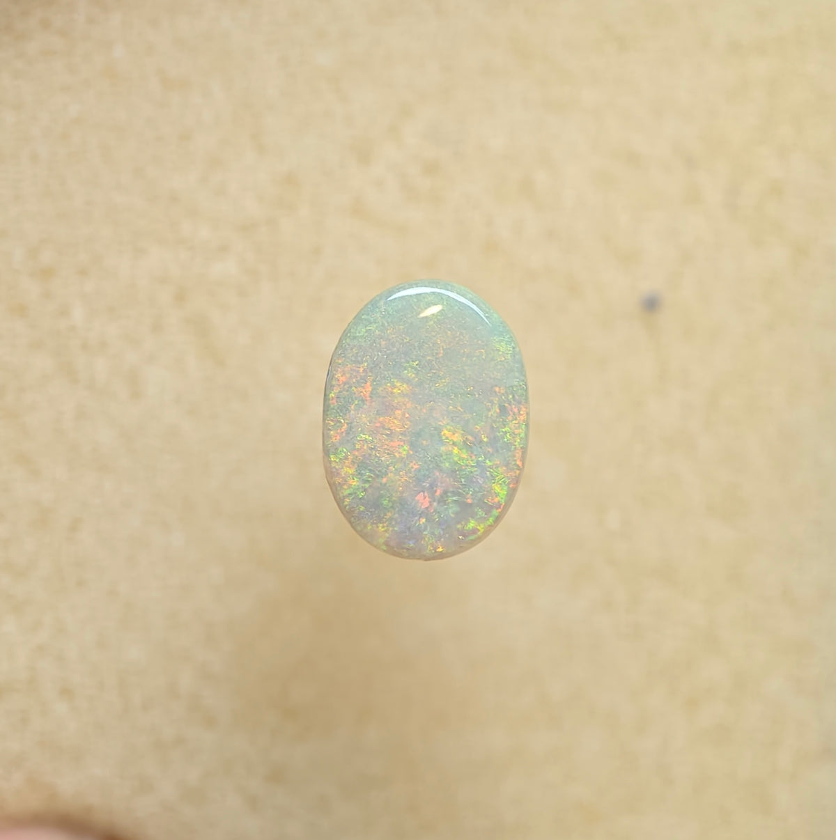 A1089 - Dark mossy pattern oval cut