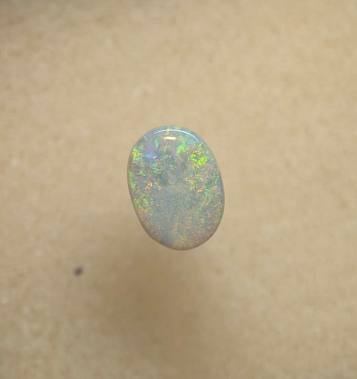 A1089 - Dark mossy pattern oval cut