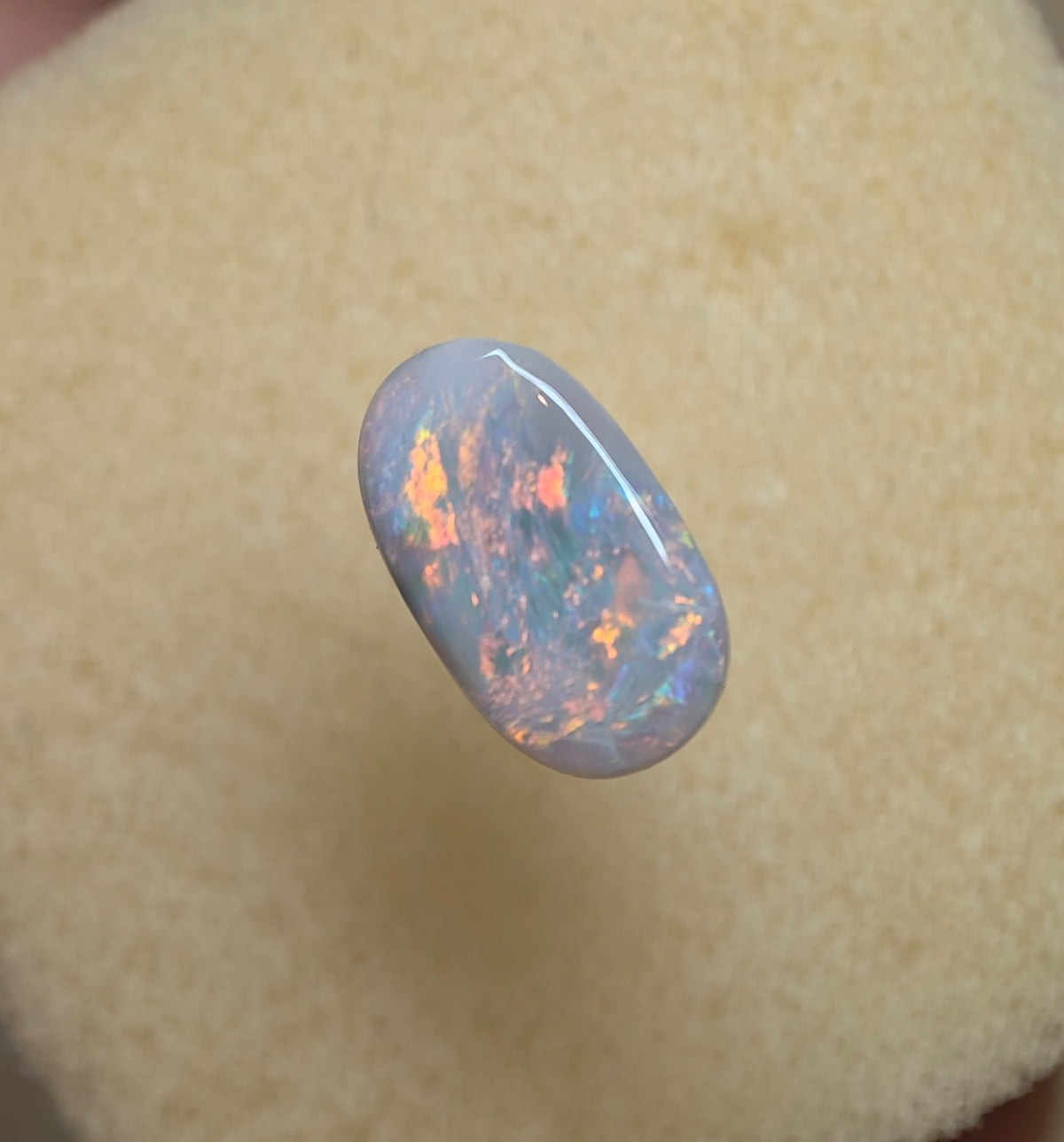 A1092 - Beautiful red fire dark opal