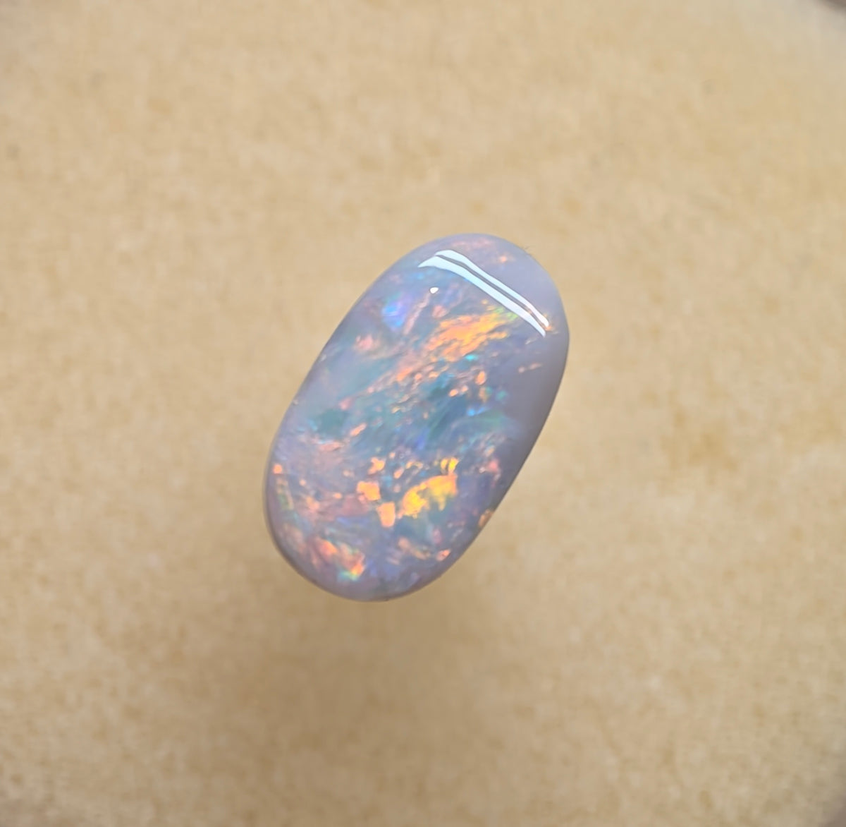 A1092 - Beautiful red fire dark opal