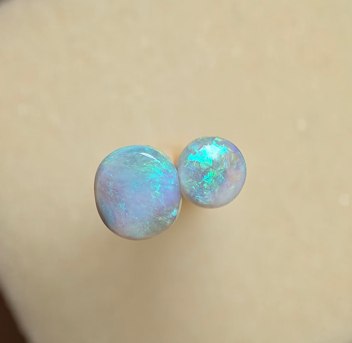 A1099 - Cute blue green pair