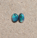 A1100 - Sparkly black opal pair