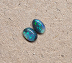 A1100 - Sparkly black opal pair