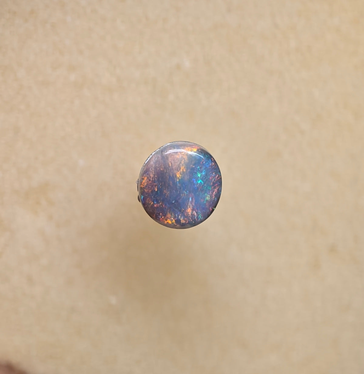 A1101 - Small dark opal ring stone