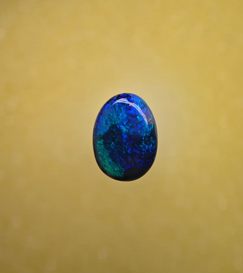 A1111 - Bold black opal picture stone