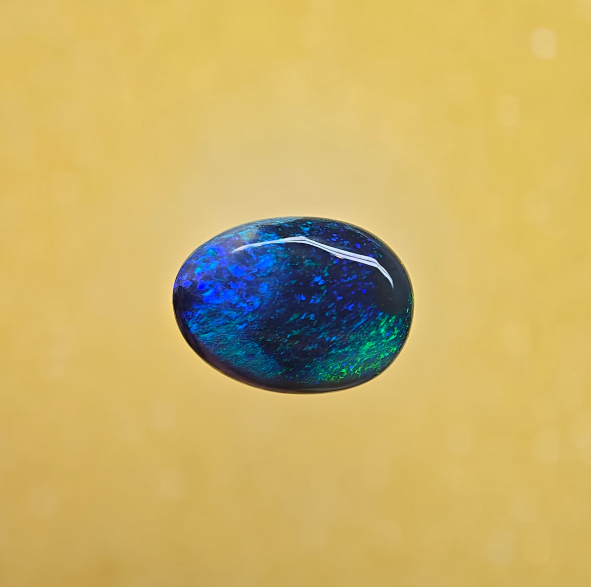 A1111 - Bold black opal picture stone