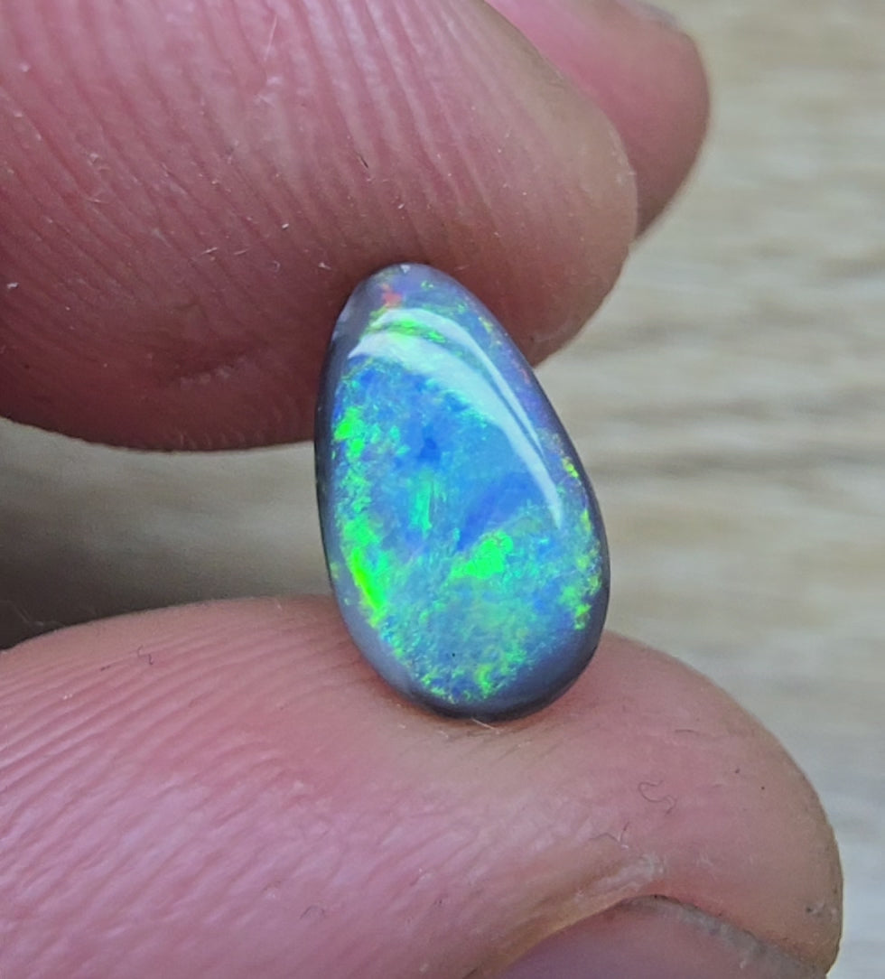 A844 - Dreamy black opal drop cut