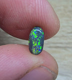 A839 - Oval cut black opal beauty