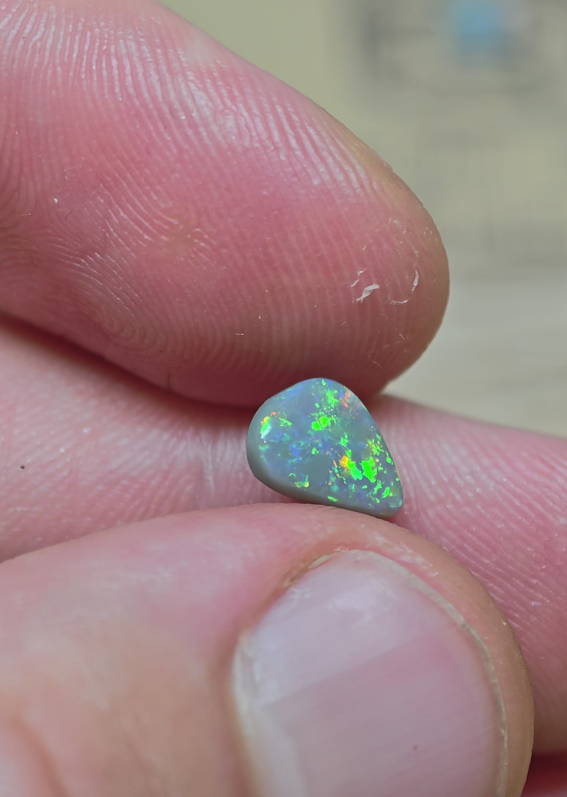 A1059 - Freeform dark opal stunner