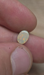 A1089 - Dark mossy pattern oval cut