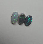 A882 - Dark crystal oval cut trio