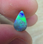 A858 - Drop cut black opal