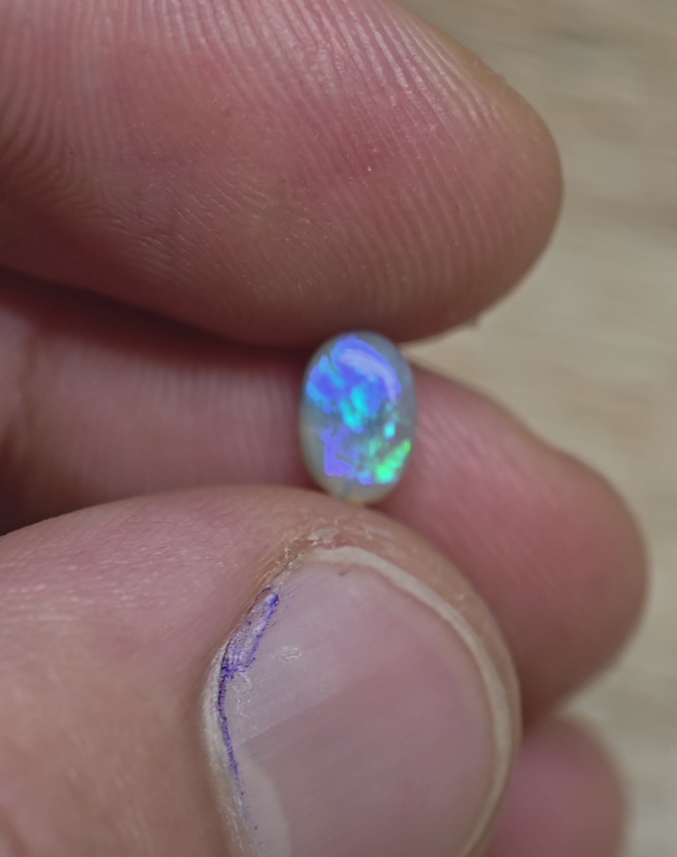 A1034 - Blue green ring stone